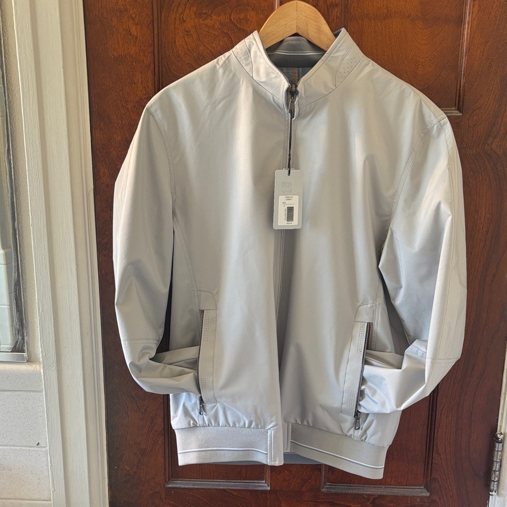 NWT Authentic American Heritage Men’s Small Reversible Bomber Jacket in Cement - Picture 5 of 16